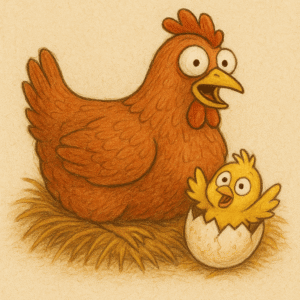Gallina e pulcino